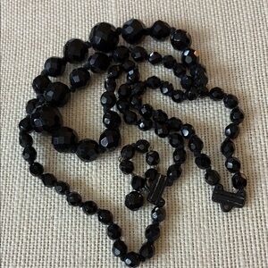 Vintage assorted sizes of Black Beads